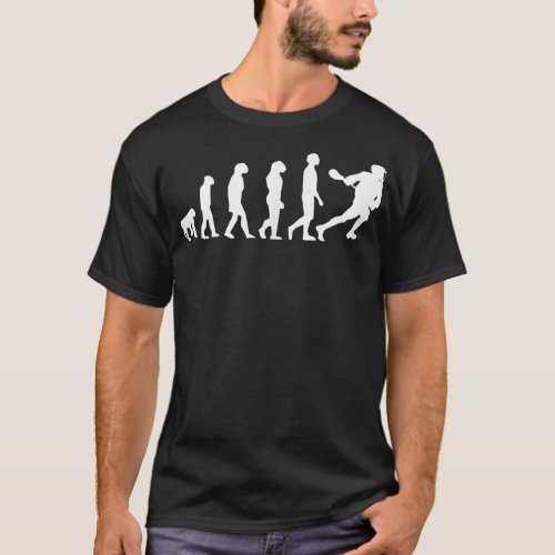 Funny Lacrosse Evolution  T_Shirt