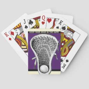 Funny Lacrosse Gift Poker Cards