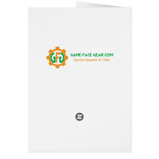 Funny Lacrosse Goalie Christmas Card Xmas Card (Back)