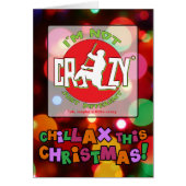 Funny Lacrosse Goalie Christmas Card Xmas Card (Front)