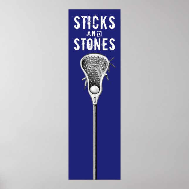 Funny Lacrosse Sports Poster (Front)