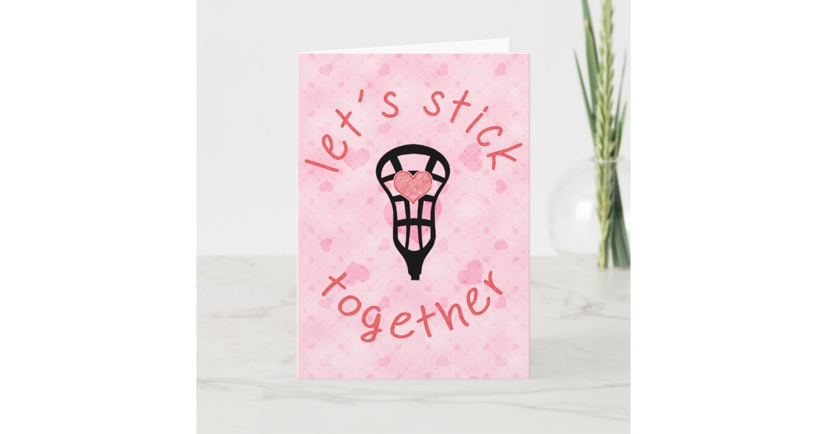 Funny Lacrosse Valentine's Day Card Zazzle
