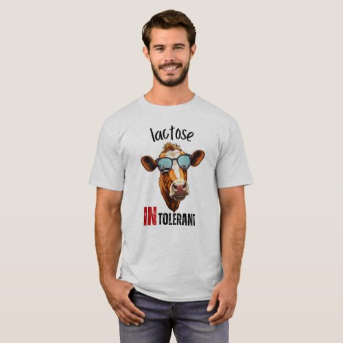 Funny Lactose Intolerant Gift for Him T_Shirt