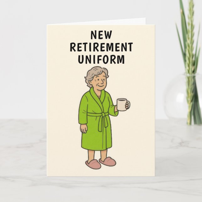 Funny Lady Retirement Card (Front)