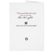 Funny Lady Who Can't Keep Secrets Cards (Back)