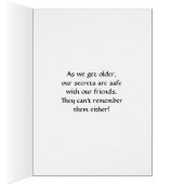 Funny Lady Who Can't Keep Secrets Cards (Inside (Right))