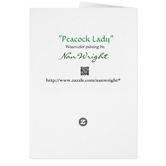 Funny Lady with advice about mother and daughter (Back)