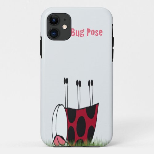 Funny Ladybug Dead Bug Yoga Pose iPhone 11 Case