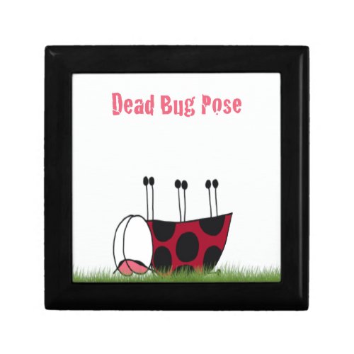 Funny Ladybug Dead Bug Yoga Pose Gift Box