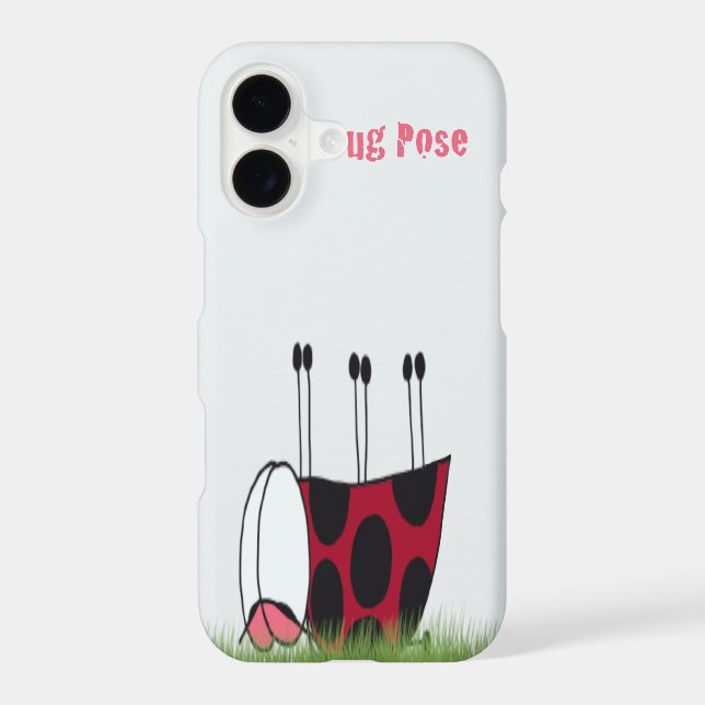 Funny Ladybug Dead Bug Yoga Pose Iphone Case (Back)