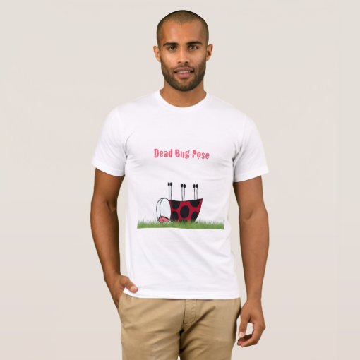 Funny Ladybug Dead Bug Yoga Pose T Shirt Zazzle 9846