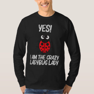 Funny Ladybug For Women Mom Ladybird Beetle Insect T-Shirt