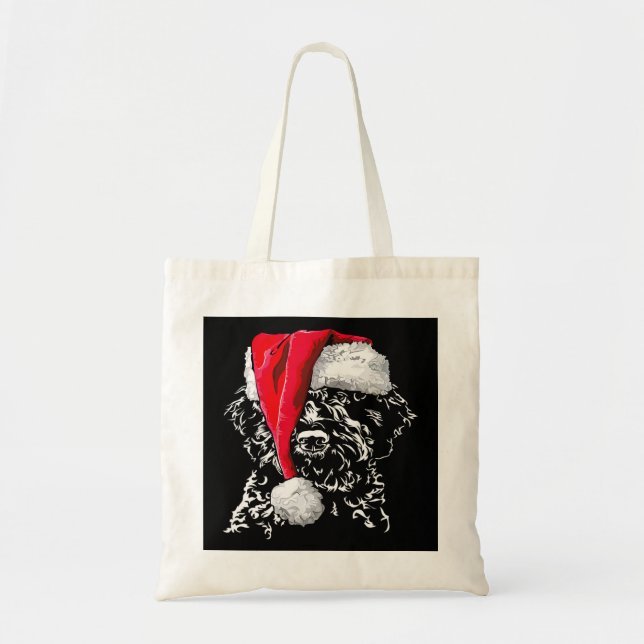 Funny Lagotto Romagnolo Santa Christmas dog mom gi Tote Bag (Front)