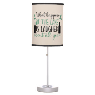 funny lake decor word art Table Lamp