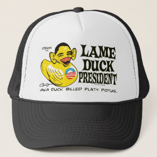 Funny Lame Duck Potus Obama Gear Trucker Hat