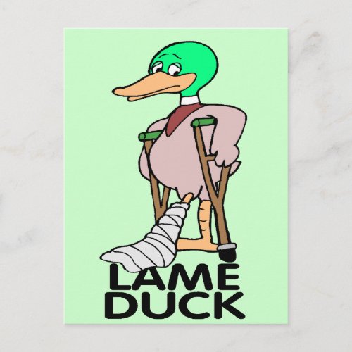 Funny Lame Duck T_shirts Gifts Postcard