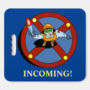 FUNNY LANDING PAD INCOMING BLUE