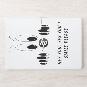 Funny Laptop Skin Smile - Custom Text