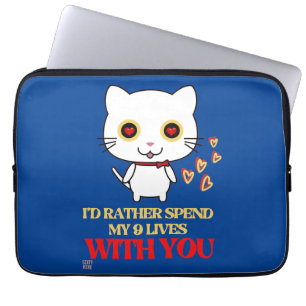 funny laptop sleeve "CUTE CAT"