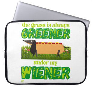 funny laptop sleeve  "MY WIENER"