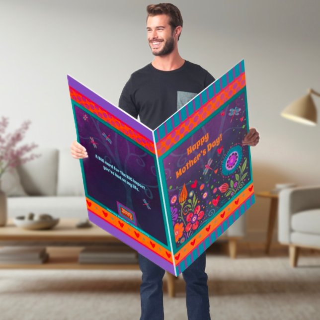 Funny Large Floral Mother’s Day Customizable  Card (Creator Uploaded)