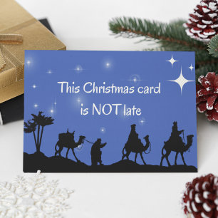 Funny Late Christmas Vintage Belated Holiday Card