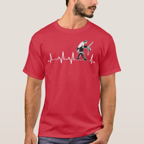 Funny Latin Dance Heartbeat Design Ballroom Dancin T_Shirt