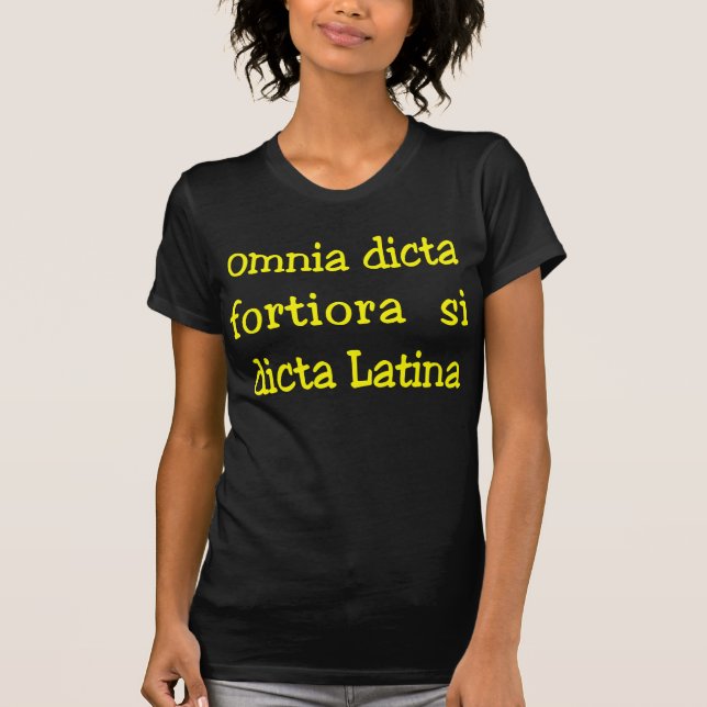 Funny Latin phrase, slogan for dark T-Shirt (Front)
