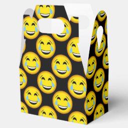 Funny laugh till you cry emoji party box | Zazzle