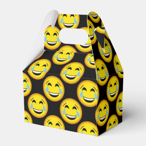 Funny laugh till you cry emoji party box | Zazzle