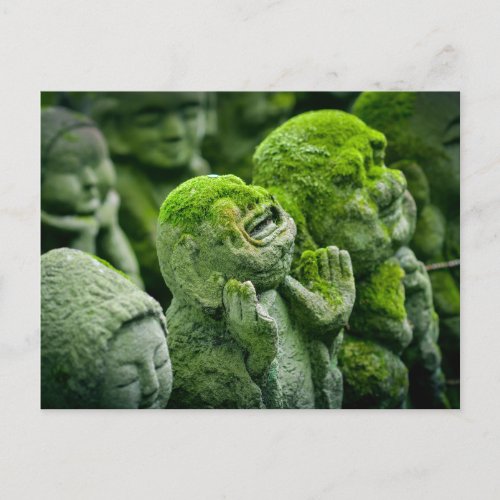 Funny Laughing Buddha Statue Kyoto Japan Photo Postcard