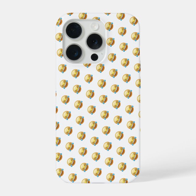 Funny Laughing Crying Emoji Graphic iPhone Case (Back)