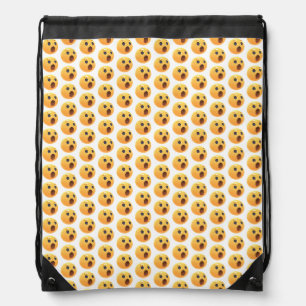 Funny Laughing Emoji Face Drawstring Bag