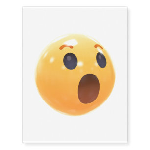 Funny Laughing Emoji Face Temporary Tattoos