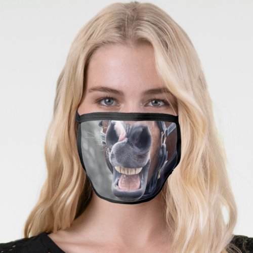 Funny Laughing Horse Mouth Animal Face Mask