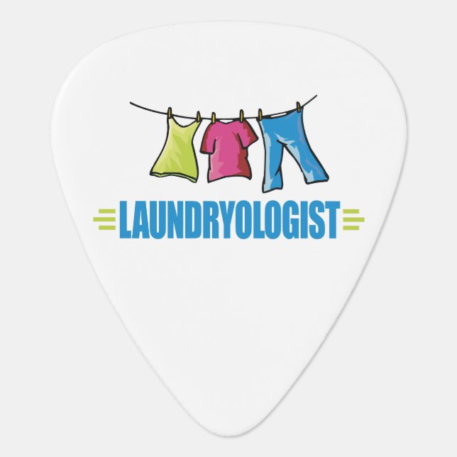Funny Laundry Guitar Pick (Front)