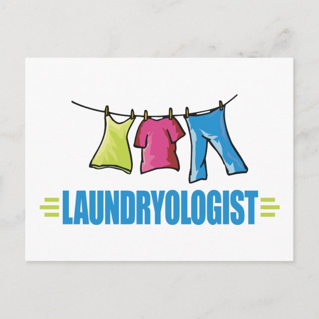Funny Laundry Postcard (Front)