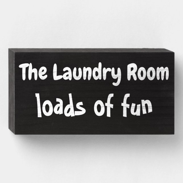 Funny Laundry Room Sign (Front Horizontal)