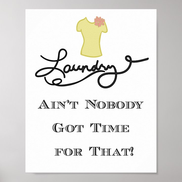 Funny Laundry Room Wall Art 8x10 Zazzle