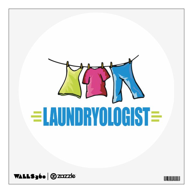 Funny Laundry Wall Sticker (Front)