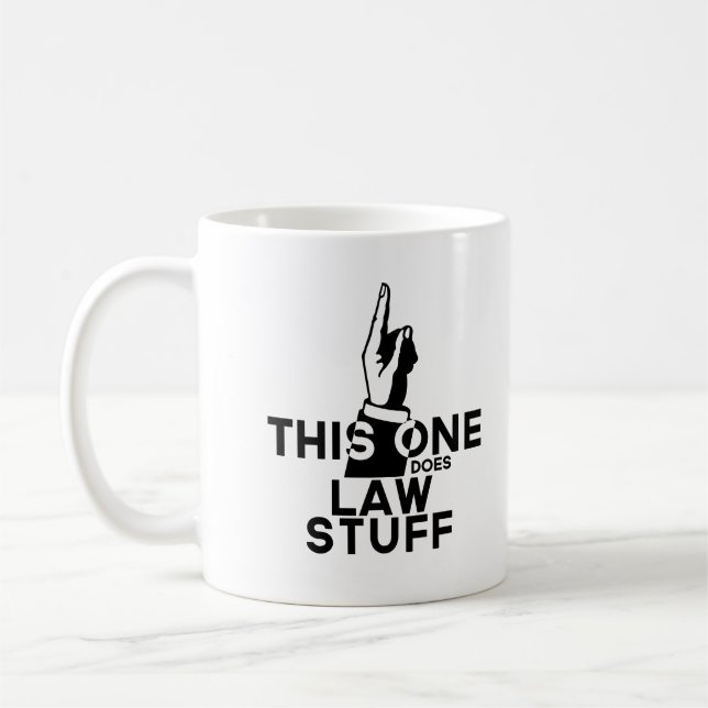 Funny Law Coffee Mug Vintage - Lawyer Paralegal (Left)