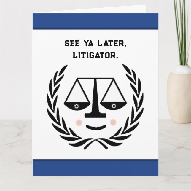 Funny Law School Grad Card (Front)