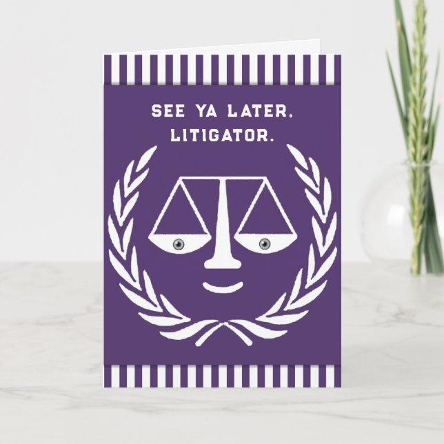 Funny Law School Graduation Card (Front)
