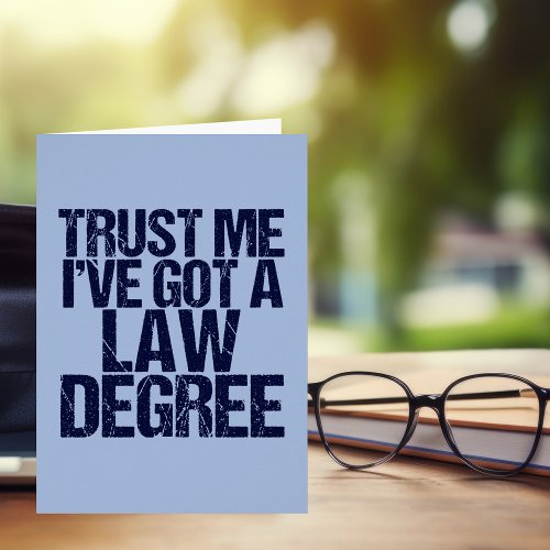 Funny Law School Graduation Card