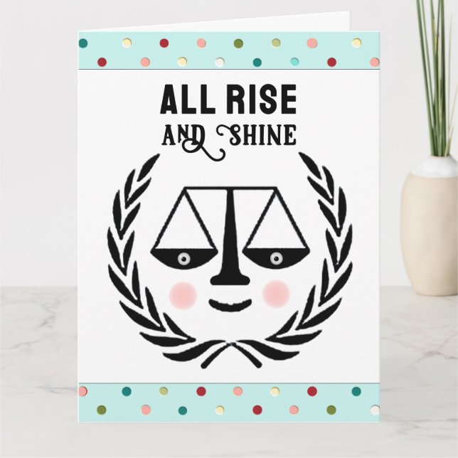 Funny Law School Graduation Card (Front)