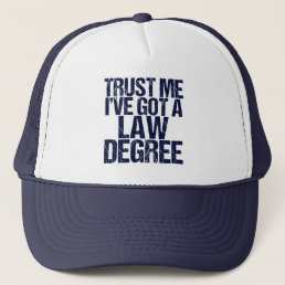 Funny Law School Graduation Personalized Lawyer Trucker Hat