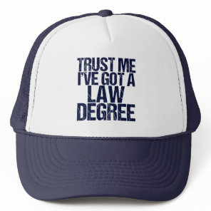 Funny Law School Graduation Personalized Lawyer Trucker Hat