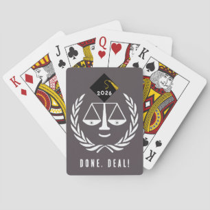 Funny Law School Graduation Poker Cards