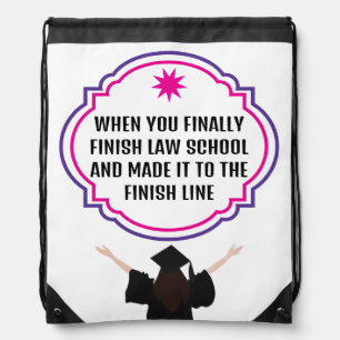 Funny Law School Graduation Quote Future Lawyers Drawstring Bag