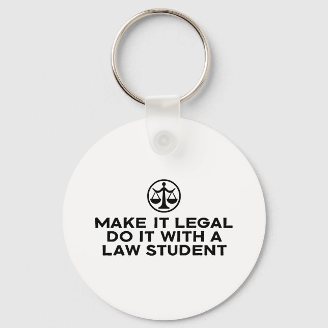 Funny Law Student Keychain (Front)